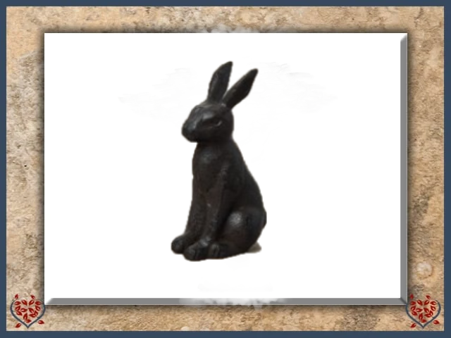 RABBIT 7.9CM (CAST IRON) | Decor