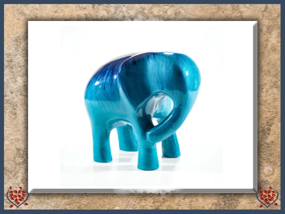 AQUA ELEPHANT (EXTRA LARGE) | Decor - Paul Martyn Interiors
