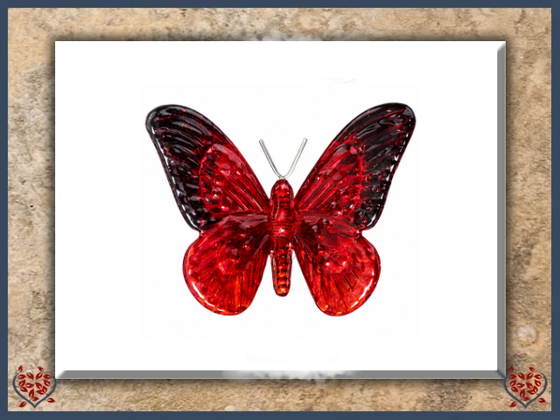 RED BUTTERFLY (LARGE) | Decor