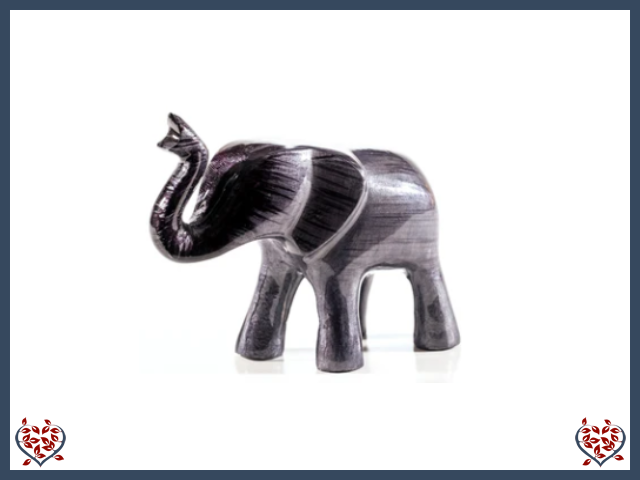 BLACK ELEPHANT TRUNK UP (LARGE) | Decor - Paul Martyn Interiors