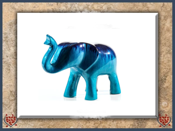 AQUA ELEPHANT TRUNK UP (LARGE) | Decor - Paul Martyn Interiors
