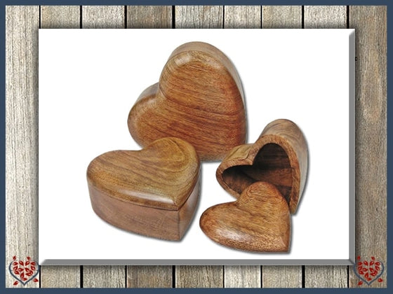 LOVE HEART TRINKET BOX - WOODEN BOX | Wooden Boxes & Bowls - Paul Martyn Interiors