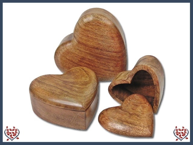 LOVE HEART TRINKET BOX - WOODEN BOX | Wooden Boxes & Bowls - Paul Martyn Interiors