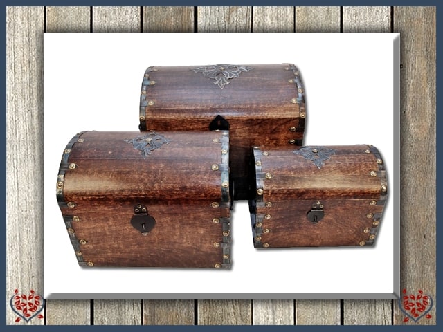 DOMED BOX WITH METAL OVERLAY - WOODEN BOX | Wooden Boxes & Bowls - Paul Martyn Interiors