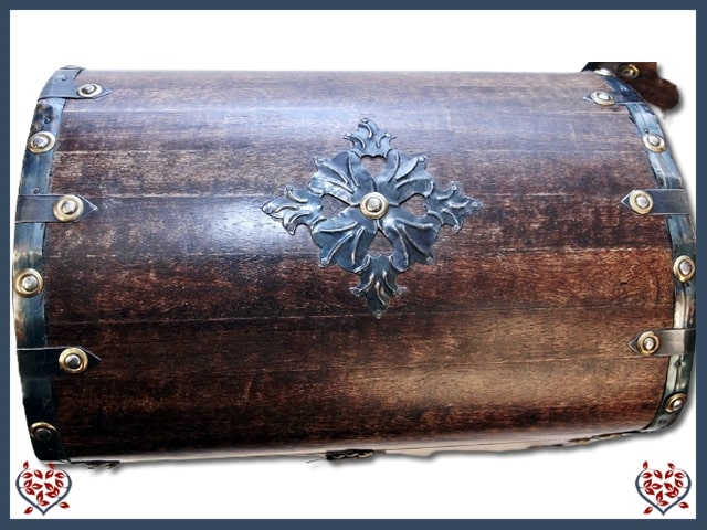 DOMED BOX WITH METAL OVERLAY - WOODEN BOX | Wooden Boxes & Bowls - Paul Martyn Interiors