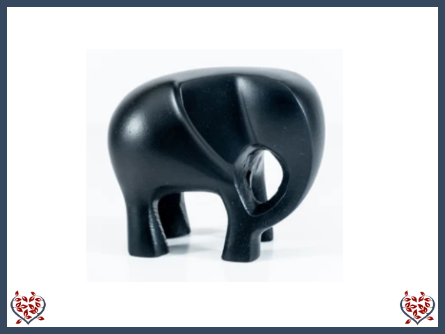 MATT BLACK ELEPHANT (LARGE) | Decor