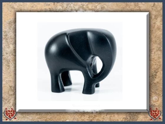 MATT BLACK ELEPHANT (LARGE) | Decor