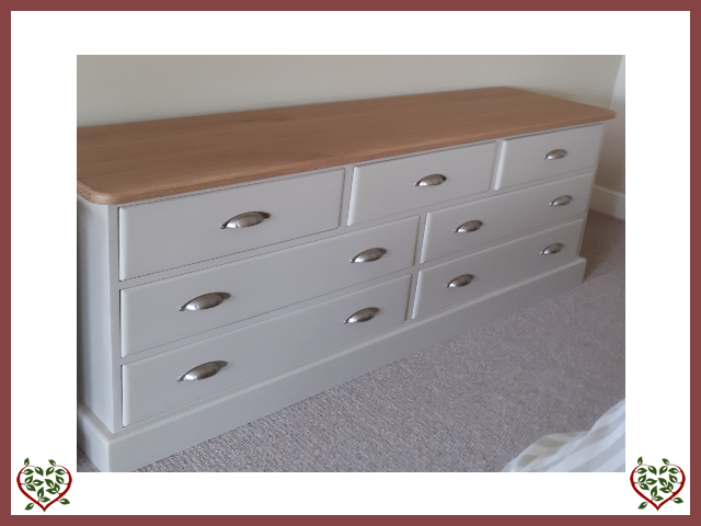 3 OVER 4 LOW CHEST OF DRAWERS