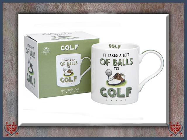 CHEEKY SPORT MUG ~ GOLF | Mugs - Paul Martyn Interiors