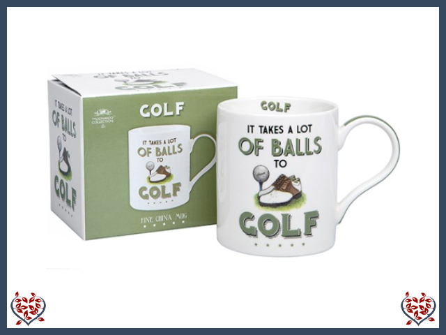 CHEEKY SPORT MUG ~ GOLF | Mugs - Paul Martyn Interiors