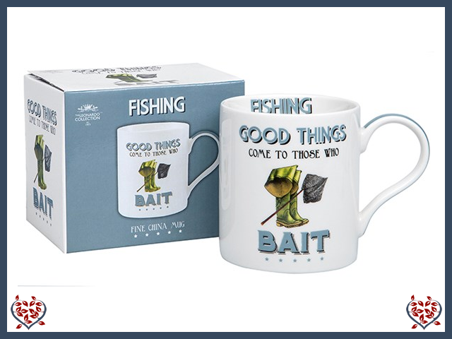 CHEEKY SPORT MUG ~ FISHING | Mugs - Paul Martyn Interiors