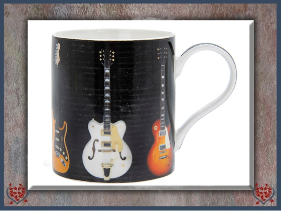 GUITAR MUG ~ ROCK N ROLL | Mugs - Paul Martyn Interiors