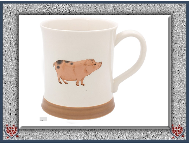 COUNTRY LIFE PIG MUG | China & Ceramics - Paul Martyn Interiors