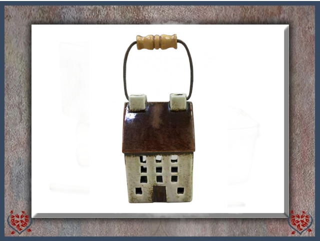 CERAMIC TEALIGHT HOUSE ~ CREAM | China, Glass and Ceramics