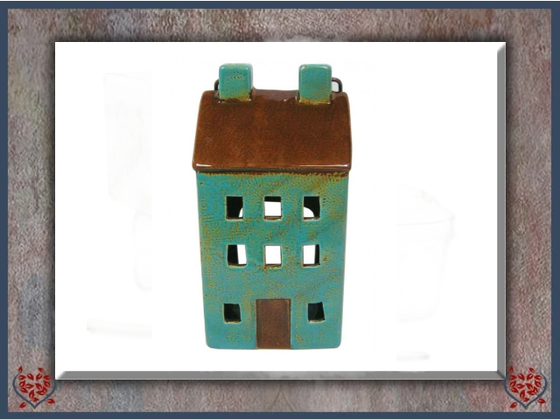 CERAMIC COTTAGE LANTERN | Ceramic - Paul Martyn Interiors