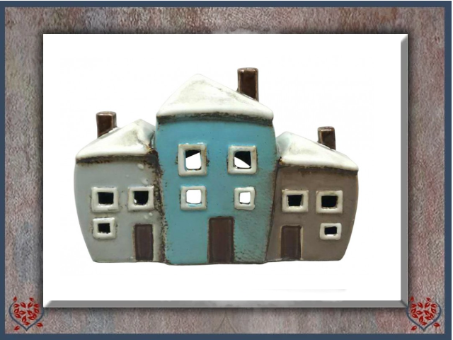 CERAMIC TEALIGHT HOUSES | Ceramic - Paul Martyn Interiors