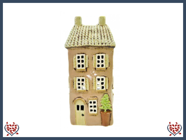 CERAMIC TEALIGHT HOUSE ~ CREAM | Ceramic - Paul Martyn Interiors