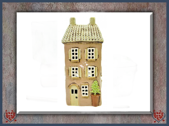 CERAMIC TEALIGHT HOUSE ~ CREAM | Ceramic - Paul Martyn Interiors
