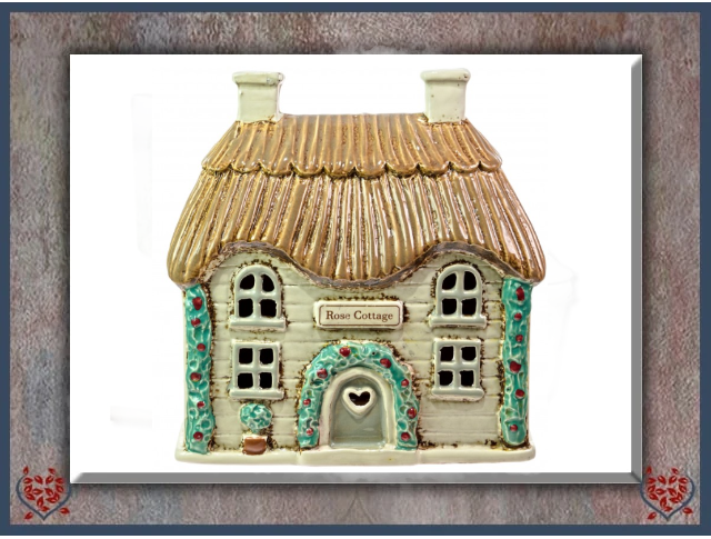 CERAMIC COTTAGE TEALIGHT | Ceramic - Paul Martyn Interiors