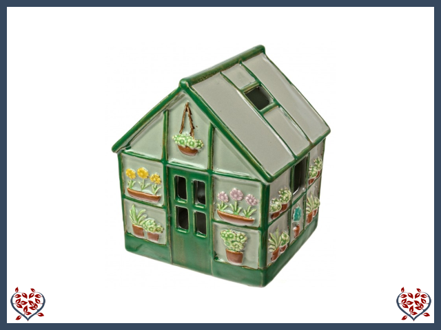 CERAMIC GREENHOUSE TEALIGHT | Ceramic - Paul Martyn Interiors