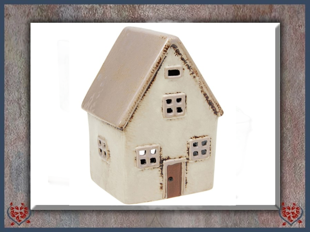 CERAMIC TEALIGHT VILLAGE POTTERY HOUSE | Ceramic - Paul Martyn Interiors