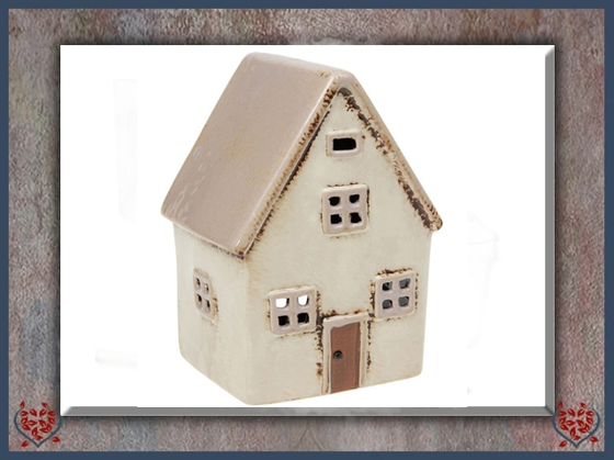 CERAMIC TEALIGHT VILLAGE POTTERY HOUSE | Ceramic - Paul Martyn Interiors