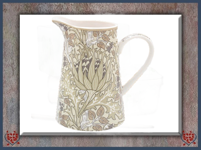 WILLIAM MORRIS ARTICHOKE JUG MEDIUM | Mugs - Paul Martyn Interiors