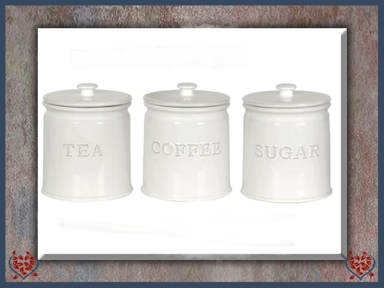 CERAMIC TEA, COFFEE AND SUGAR JARS | China & Ceramics - Paul Martyn Interiors