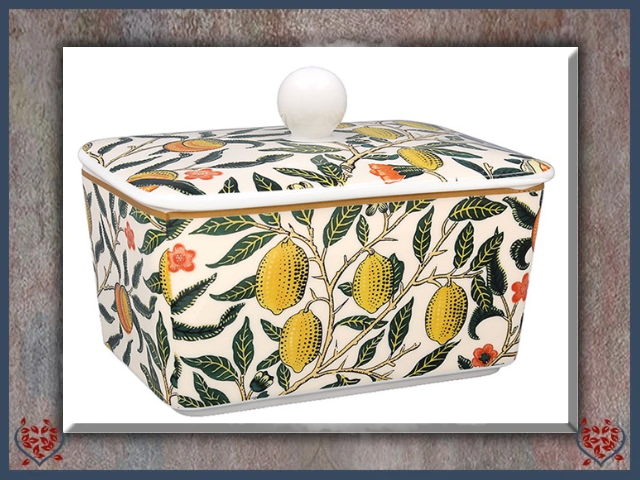 WILLIAM MORRIS FRUITS BUTTER DISH | China & Ceramics - Paul Martyn Interiors