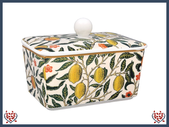 WILLIAM MORRIS FRUITS BUTTER DISH | China & Ceramics - Paul Martyn Interiors