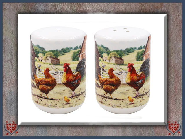 COCKEREL & HEN SALT & PEPPER | China & Ceramics - Paul Martyn Interiors