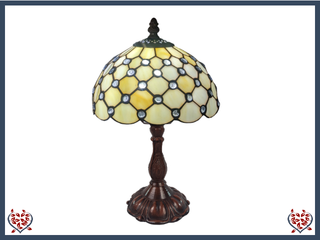 CREAM JEWELLED ~ TABLE LAMP | Lighting - Paul Martyn Interiors