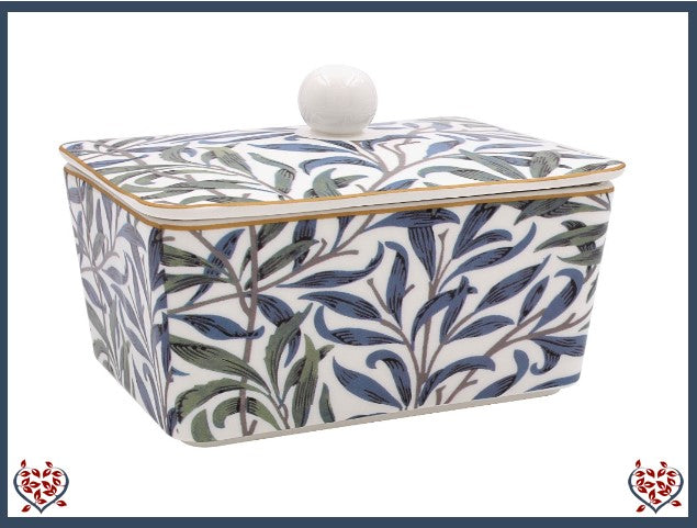 WILLIAM MORRIS  WILLOW BOUGH BUTTER DISH | China & Ceramics - Paul Martyn Interiors