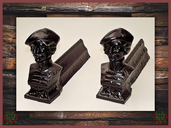 FRENCH ANTIQUE FIRE DOGS (c1880) - Paul Martyn Interiors