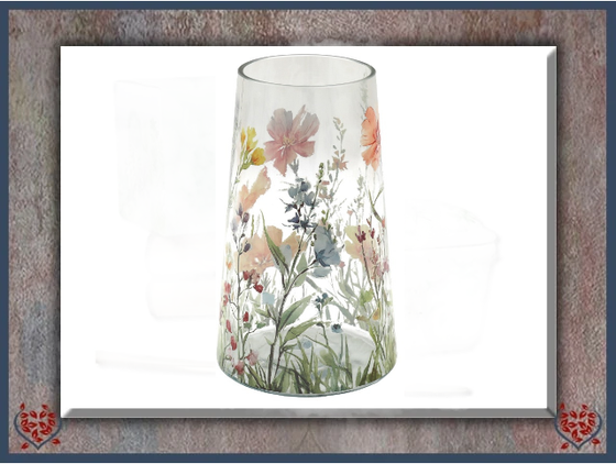 SPRING FLORAL VASE (23cm) | China, Glass and Ceramics