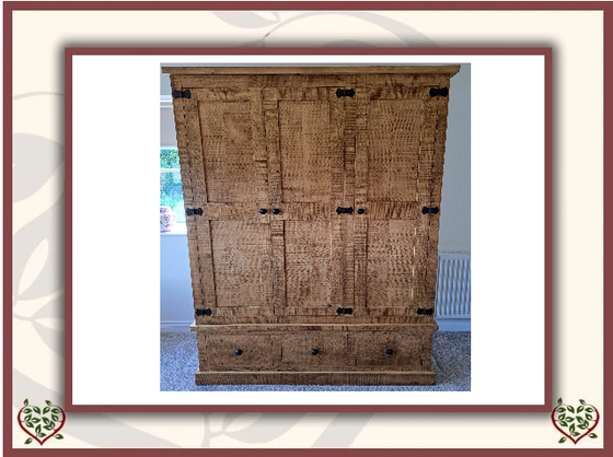 RUSTIC FINISH WARDROBE