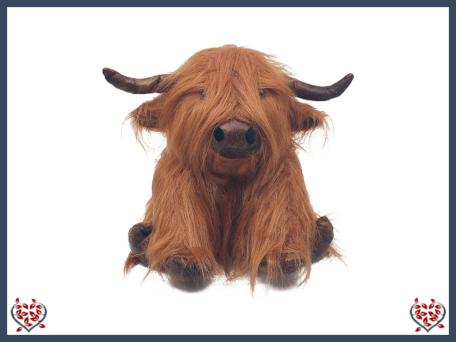 DOORSTOP ~ ANTIQUE PAL HIGHLAND COW | Doorstops & Draught Excluders