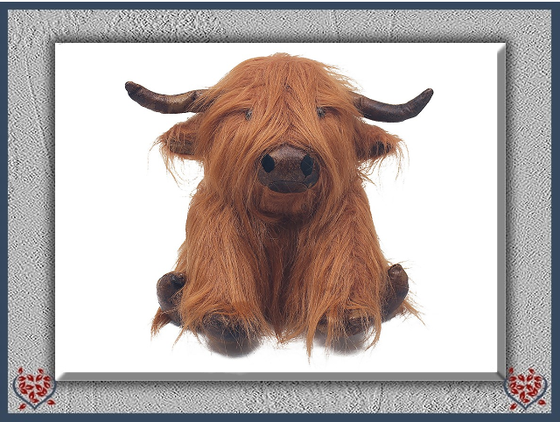 DOORSTOP ~ ANTIQUE PAL HIGHLAND COW | Doorstops & Draught Excluders