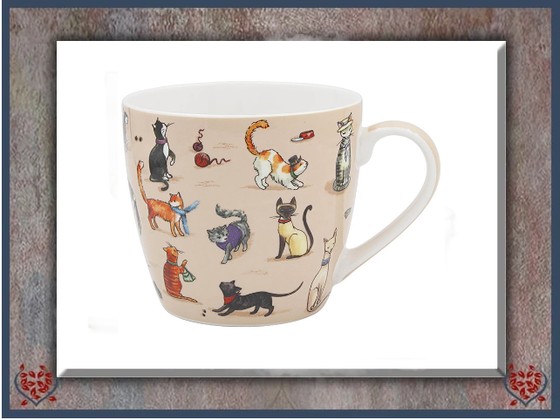 KITTY CATS BREAKFAST MUG | China, Glass and Ceramics