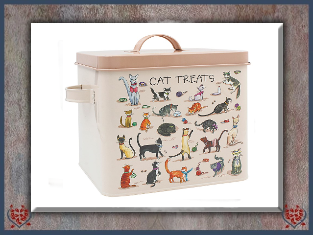 KITTY CAT TREATS TIN | China, Glass and Ceramics