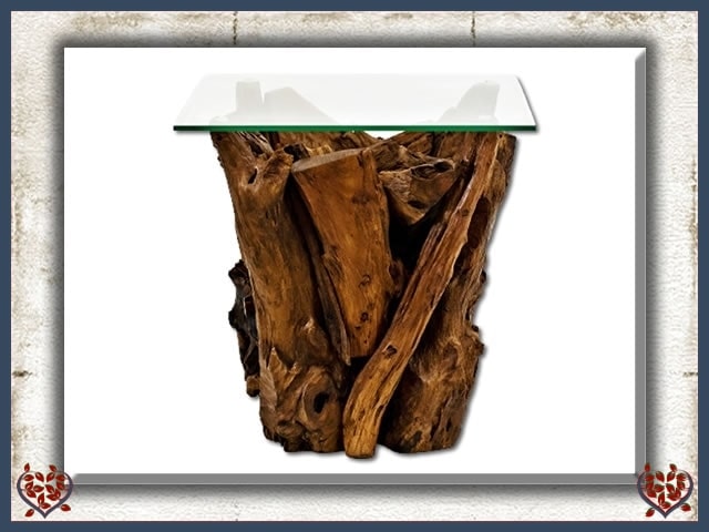 TEAK ROOT SIDE TABLE ~ WOODLAND COLLECTION - Paul Martyn Interiors