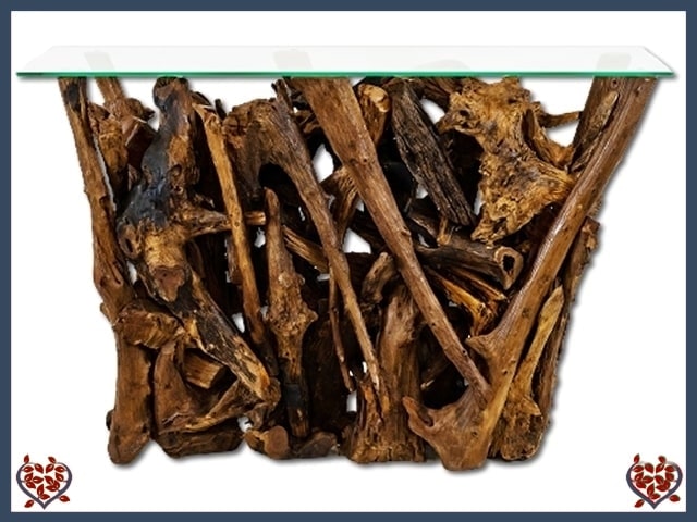 TEAK ROOT HALL TABLE ~ WOODLAND COLLECTION - Paul Martyn Interiors
