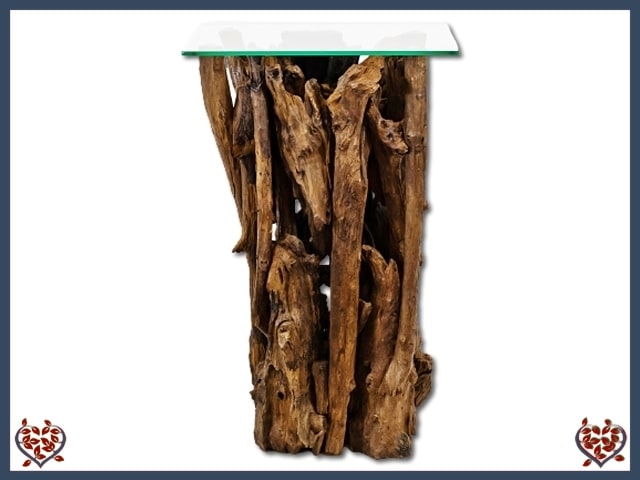 TEAK ROOT LAMP TABLE ~ WOODLAND COLLECTION - Paul Martyn Interiors