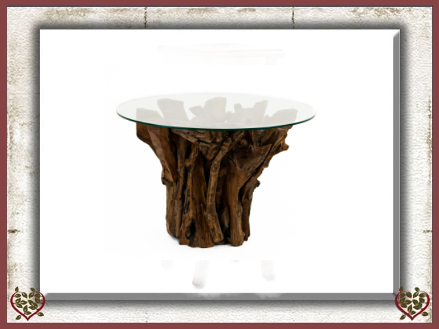 TEAK ROOT ROUND DINING TABLE ~ WOODLAND COLLECTION