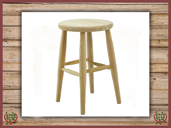 TURNED LOW STOOL