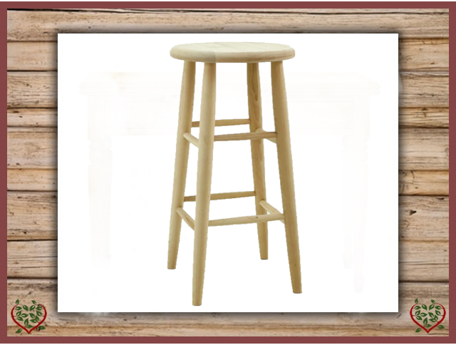 TURNED HIGH STOOL