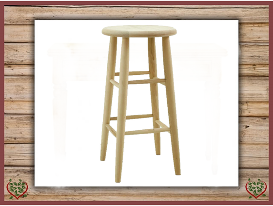 TURNED HIGH STOOL