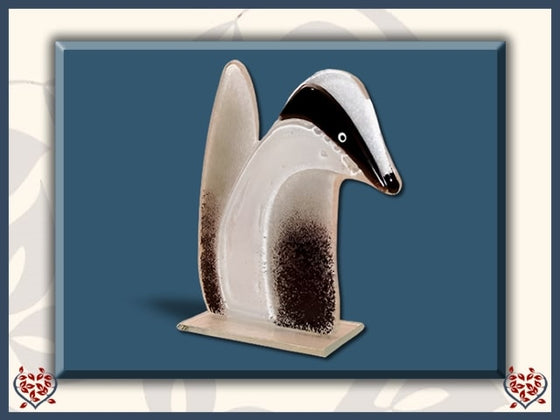 BADGER ~ LARGE (BLACK) | Nobile Glass Animal