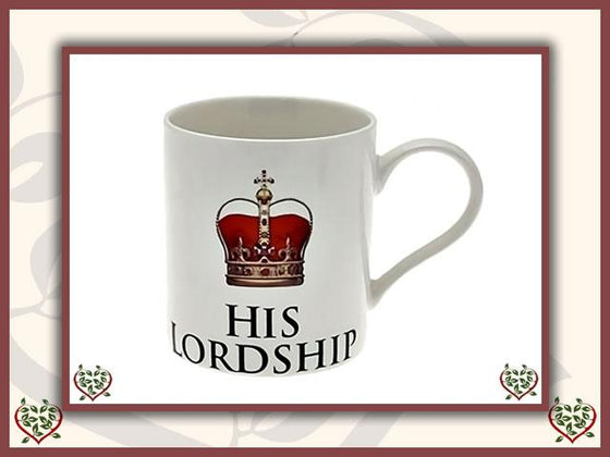HIS LORDSHIP FINE CHINA MUG | Mugs - Paul Martyn Interiors
