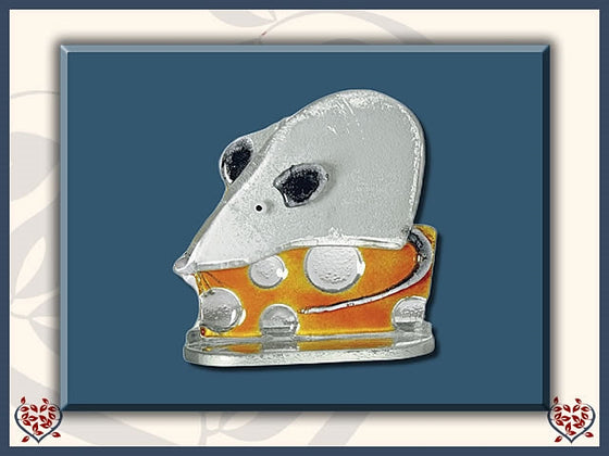 MOUSE ~ SMALL (WHITE) | Nobile Glass Animal